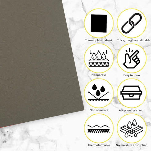 (8x8, 8x12, 12x12), Kydex Sheets - Solid Color DIY Kit for Crafting Holsters, Sheaths, and Mag Pouches - Premium