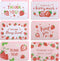 Motroce 36 PCS Thank You Cards, 4x6 Inch Strawberry Pink Fruit Greeting Card