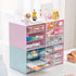 Desk Organizer with Drawer, Office Storage Box with 4 Acrylic Drawers for Desktop, Dressing Table, Home, School