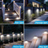 1 Pack 3 IP65 Peasur Solar Motion Lights Outdoor, Solar Security Light with Modes, Waterproof Flood Lights Outside
