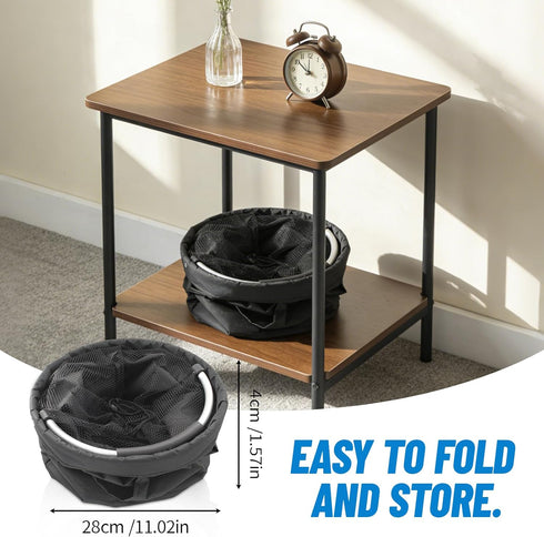 17L 7 11-Inch Portable Cleaning Caddy with Handle, Foldable Storage Basket & Pockets, Large Organizer for Cleaning