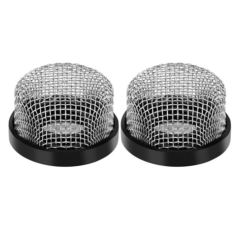 2 Pack Stainless Steel Mesh Strainer, 3/4"-14 Aerator Screen for Livewell Pump, Industrial Plumbing