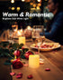 Homemory 12PCS Flickering Flameless Votive Candles, Battery Operated LED Tealight Candles for Wedding, Table (Battery