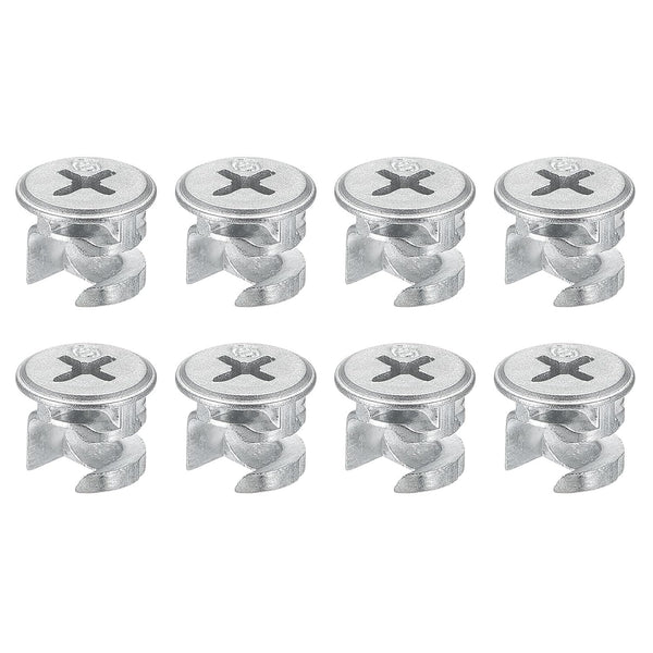 Cam Lock Nut for Furniture, 8pcs 12x10mm Joint Connector Locking Nuts for Connecting Cam Fittings