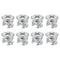 Cam Lock Nut for Furniture, 8pcs 12x10mm Joint Connector Locking Nuts for Connecting Cam Fittings