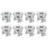 Cam Lock Nut for Furniture, 8pcs 12x10mm Joint Connector Locking Nuts for Connecting Cam Fittings