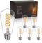 ST58 (ST19) Vintage Edison LED Bulb,Soft White 2700K,Antique Flexible Spiral LED Filament