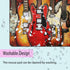 Gaming Mouse Pad Customized Tapestry Guitar Design Non-Slip Rubber Base with Coaster Set for Office and Gaming