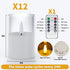 12Pack (2"X3") VIODAIM Flickering Flameless LED Candles with Remote & Timer, Battery Powered - Small Pillar & Votive