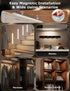 16" Counter 3-Color-Temps Closet (2 Pack, Ultra-Thin Under Cabinet Lighting Wireless, Aluminum Alloy Under Lights