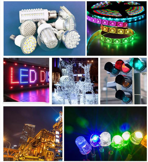 Vrabocry 100 3mm 3V 20mA 29mm Bulb pcs Warm White LED Diode Lights Clear Round Transparent DC Long Lead Lighting Lamps