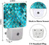 FSHVQKD Turquoise Blue Night Light,Plug Into Wall Decor for Stairway,Hallway,Kitchen,Dusk to Dawn Sensor Nightlights