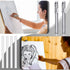 Retractable Mechanical Eraser Pen, 12 Pieces, Clear Black, Bulk Style Erasers, Refill for Daily Study, Office, Painting