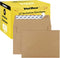 ValBox 200 Qty A7 Invitation Envelopes, 5 x 7, 120GSM Brown Kraft Paper for Weddings, Invitations, Baby Shower, 5.25 x