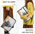 Kcldeci 13 Pocket Expanding File Folder, Steam Locomotive Train Accordion Document Organizer with Zipper Closure