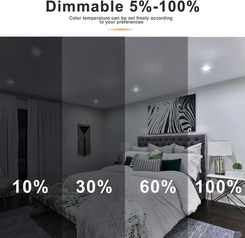 OHLUX GU24 Smart Light Bulbs, 10W 900LM Super Bright, RGBCW Color Changing, 120V 100W Halogen Replacement, 2 Pack