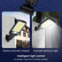 3 Solar Outdoor Lights with PIR Motion Sensor Modes Waterproof Solar Garden Lights Remote Control Decorative Lights