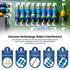 1220Pcs 122 Values Resistor Kit 1/4W, 0.1 Ohm-4.7M Ohm Metal Film Fixed Electrical Resistors Set