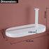 304 Holder.93088MW RANDOM Matte White Toilet Paper Holder with Phone Shelf, SUS Stainless Steel Modern Bathroom