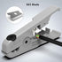Yankok S501B Cable Stripping and Cutting Tool Gray with Adjustable Blade Depth for UTP, FTP, STP, CAT5/5e CAT6/6a