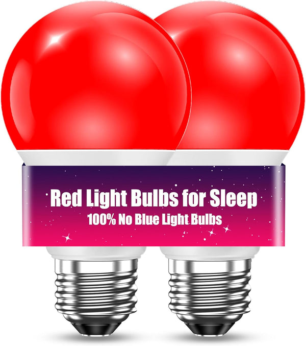 TJOY Red Light Bulbs for Sleep Dimmable, 642nm Red Led Bulb for