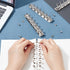 BENECREAT 4 Pcs 6 Holes A7 Ring Binder Mechanism Replacement Kit with Screws