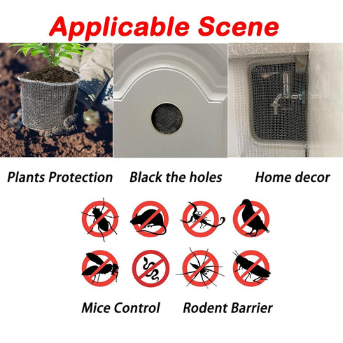 Wire Mesh for Mice Control, 5 in X 30Ft, Upgraded Stainless Steel Roll for Garden House and DIY Rodent Barrier.