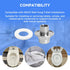 Aigemsi (4-Pack) ZZ5610NUTEXTKIT Set, Z5610 Extended Acorn Nut and Washer Compatible with Zurn Wall-Hung Toilet