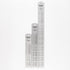 Set of 3 Aluminum Rulers, 6”, 8”, 12” in Inch and cm Scale, Random Color