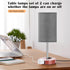 Set 2, 3 Dimmable ZJOJO Table Lamp for Bedroom of Bedside Small Lamps with Way Rocker Switch and AC Outlet, Nightstand
