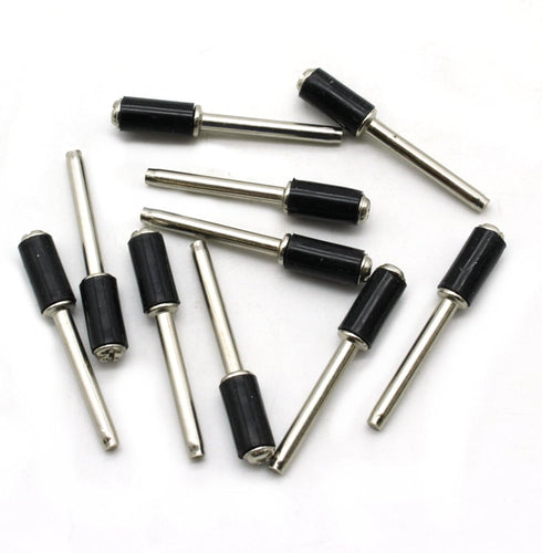 TEMO 10 pc Rubber Mandrel Sand Drum Holder, 1/4 Inch, 1/8 Inch Shank for Dremel Rotary Tools