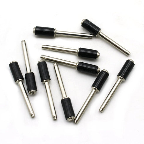 TMAX 10 pc 1/4 Inch Rubber Mandrel Sand Drum Holder, 1/8 Inch Shank for Dremel Rotary Tools