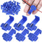 60Pcs Solderless Quick Splice Wire Connectors, 18-14 AWG, Cold Pressed Insulated Electric Wire Splice Connectors