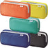 LIHIT LAB Double Pen Case, Large, 4.1 x 8.7", Blue