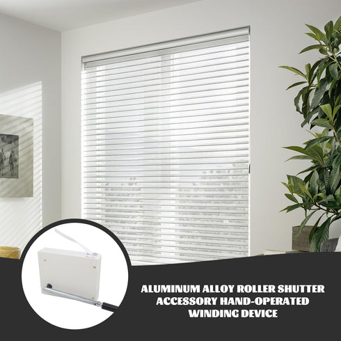 LLPGETRR Roller Blinds Cord Winder Window Shutters Belt Winder Belt Including Crank Handle Roller Shutter Strap Repair