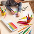 Plastic Pencil Box, Large Pencil Case, Clear Pencil Boxes with Snap-tight Lid, Hard Crayon Box Storage Marker Organizer
