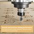 BINSTAK 90 1/4" 1/2" Degree V Groove Router Bit Carbide Chamfer Bits with Shank and Cutting Diameter for CNC Woodwork