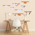 Uanchu Cork Strips Bulletin Bar Strips, Frameless Notice Board with Double Side Tape and 100 Push Pins