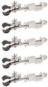 EISCO 5PK Burette Clamp with Bosshead/Test Tube Holder - PVC Coated, Opens up to 45mm
