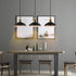 15Ft Kitchen(BLACK-10.63") EE Eleven Master Chandeliers Pendant Light with Plug in Braided Cord and Switch Rustic