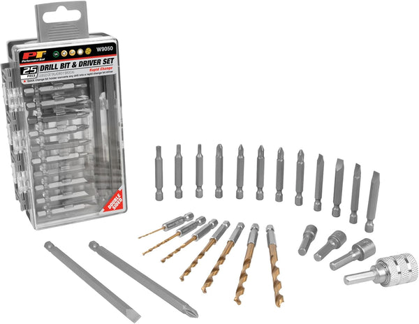 Performance Tool W9050 25pc Rapid Change Bit Set
