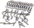 22Pcs M5 316 Stainless Steel Eye Straps Ceiling Wall Mount U Hook with Screws