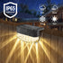 Outdoor,12 Pack Lights,8 Solar Fence Lights Solar Deck Fixed Colors Color Changing Modern Solar Powered,Waterproof LED