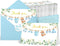 libfrnt 50 Pack Baby Shower Thank You Cards with Envelopes Stickers Boy Baby