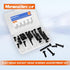 1/4-20 x 3/4", 1", 1-1/4", 1-1/2", 2" Flat Head Socket Head Screw Furniture Bolts Countersunk Connector Screws Assortment Kit, Stainless Steel 18-8 (304), Black Finish, Fully Threaded, 25 PCS