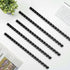 HOUYEE 100 Pack 3/8 Inch Plastic Binding Comb, 19 Ring, Black Comb Binding Spines for Letter Size Paper