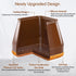 28Pcs Brown Chair Leg Floor Protectors for Hardwood Floors, Silicone Covers, Felt Furniture Pads for Smooth Moving