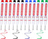 Tucnoeu 12pcs Long Head Deep Hole Marker, Long Nib Marker Multi-purpose Deep Hole
