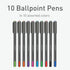 linc Pentonic Premium Ball Point Pen, 1.0 mm Medium Point, 10-Count, Assorted Colors | Easy Flow Ink