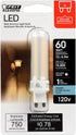 T4 Bulb G9 Dimmable, 60W 5000K 120V, 750 10,000 Bulb, BP60G9/850/LED Feit Electric LED Base, Equivalent, Daylight